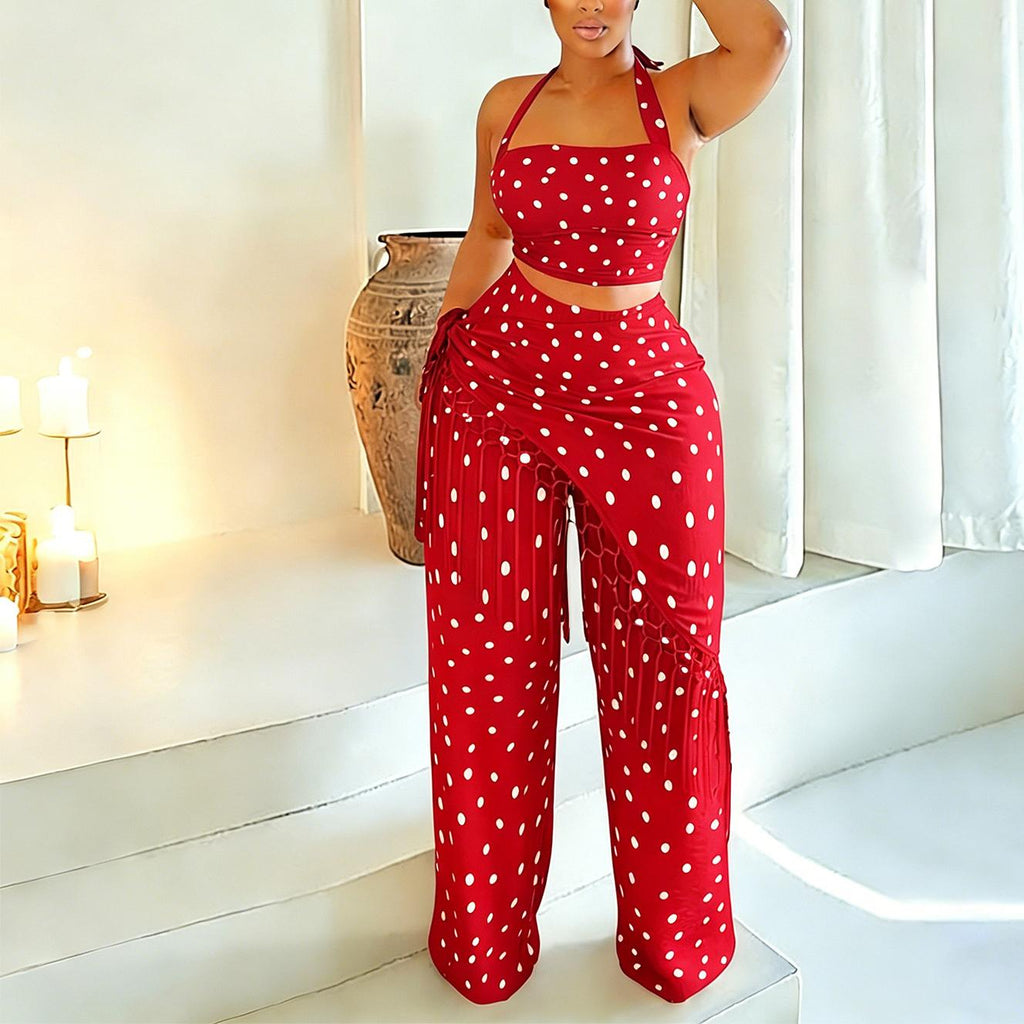 Polka-Dot Wide-Leg Pants Set – Westside Supply Co.