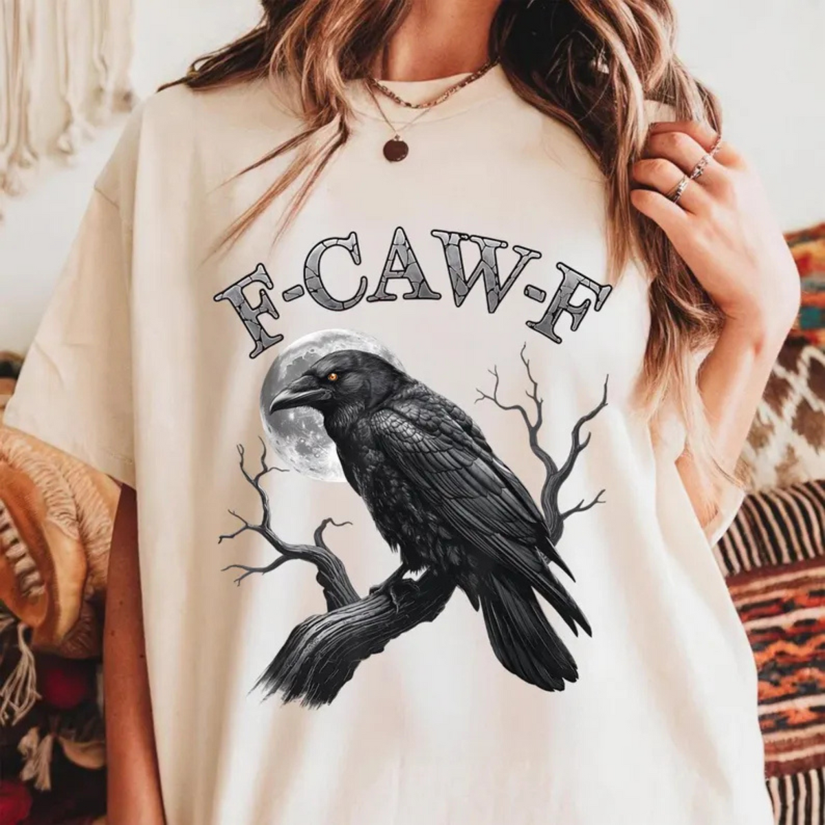 Women's F-CAW-F Gothic Crow Tee - product image 2