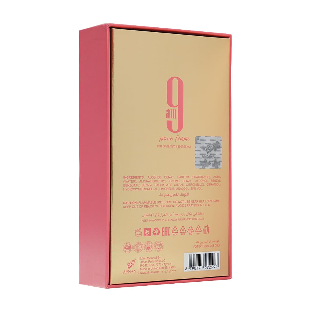 Afnan 9 PM For Men Eau De Parfum, 3.4 Fl. Oz