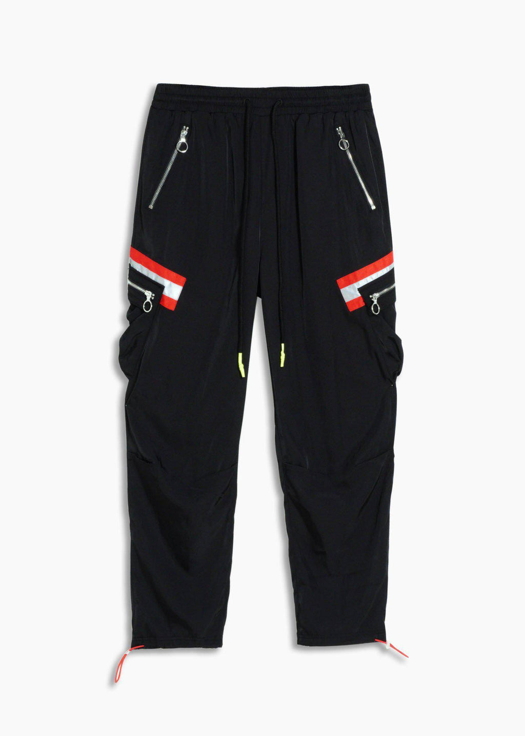 Men's Reflective Tape Utility Cargo Pants Black - Konus