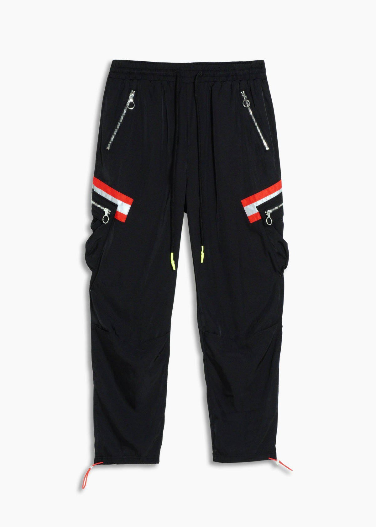 Men's Reflective Tape Utility Cargo Pants Black - Konus