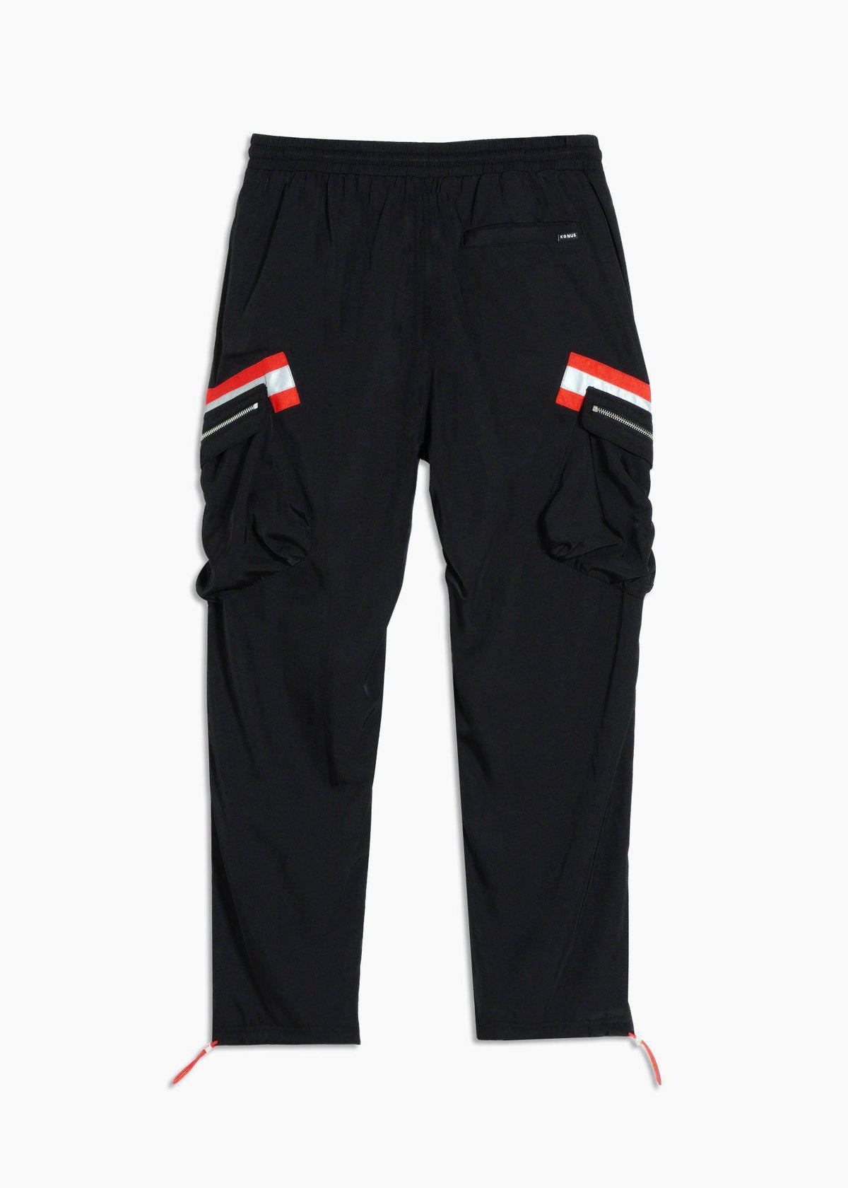 Men's Reflective Tape Utility Cargo Pants Black - Konus