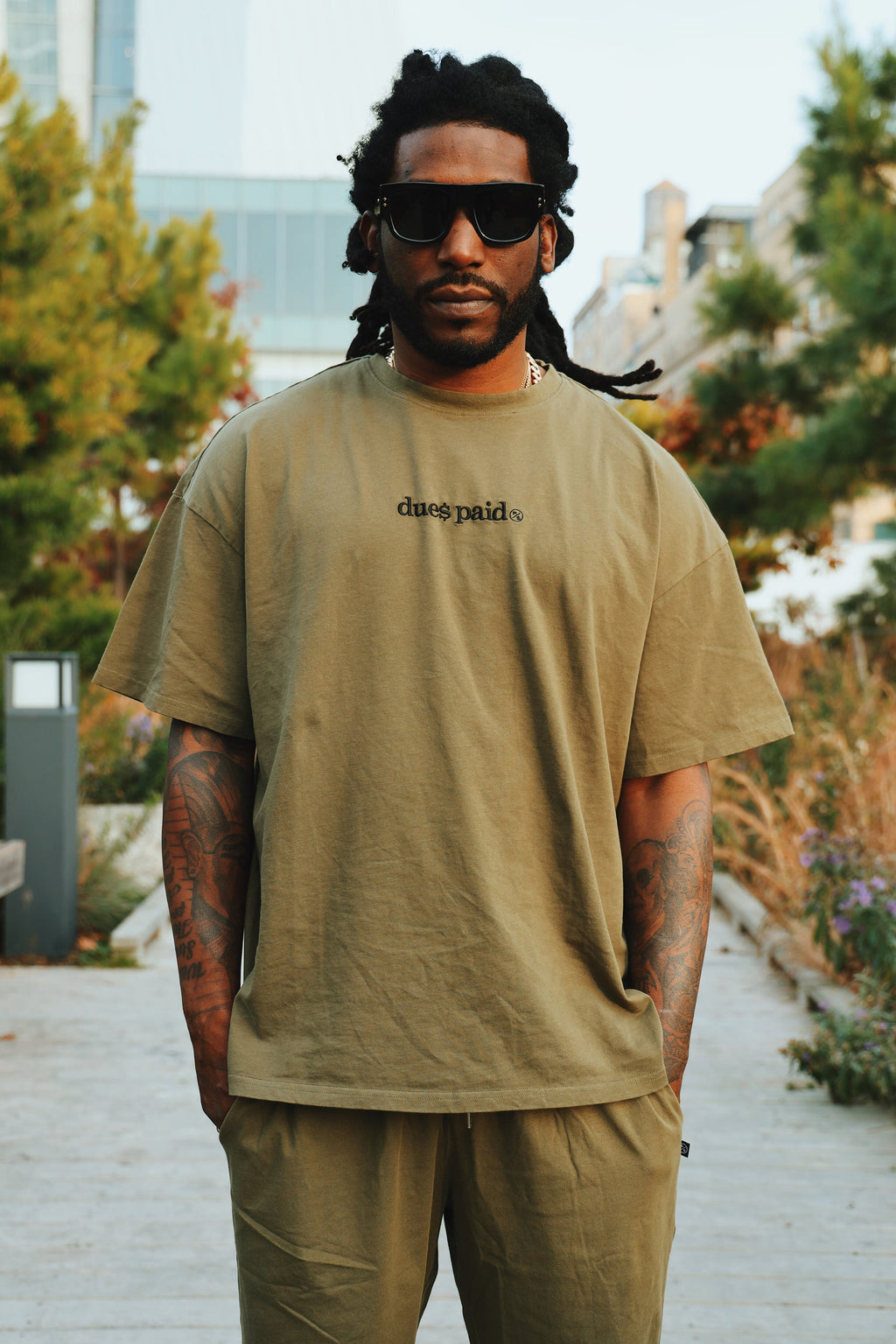 Oversized Streetwear Shorts – “Dues Paid” Matching Shorts – Relaxed Fit