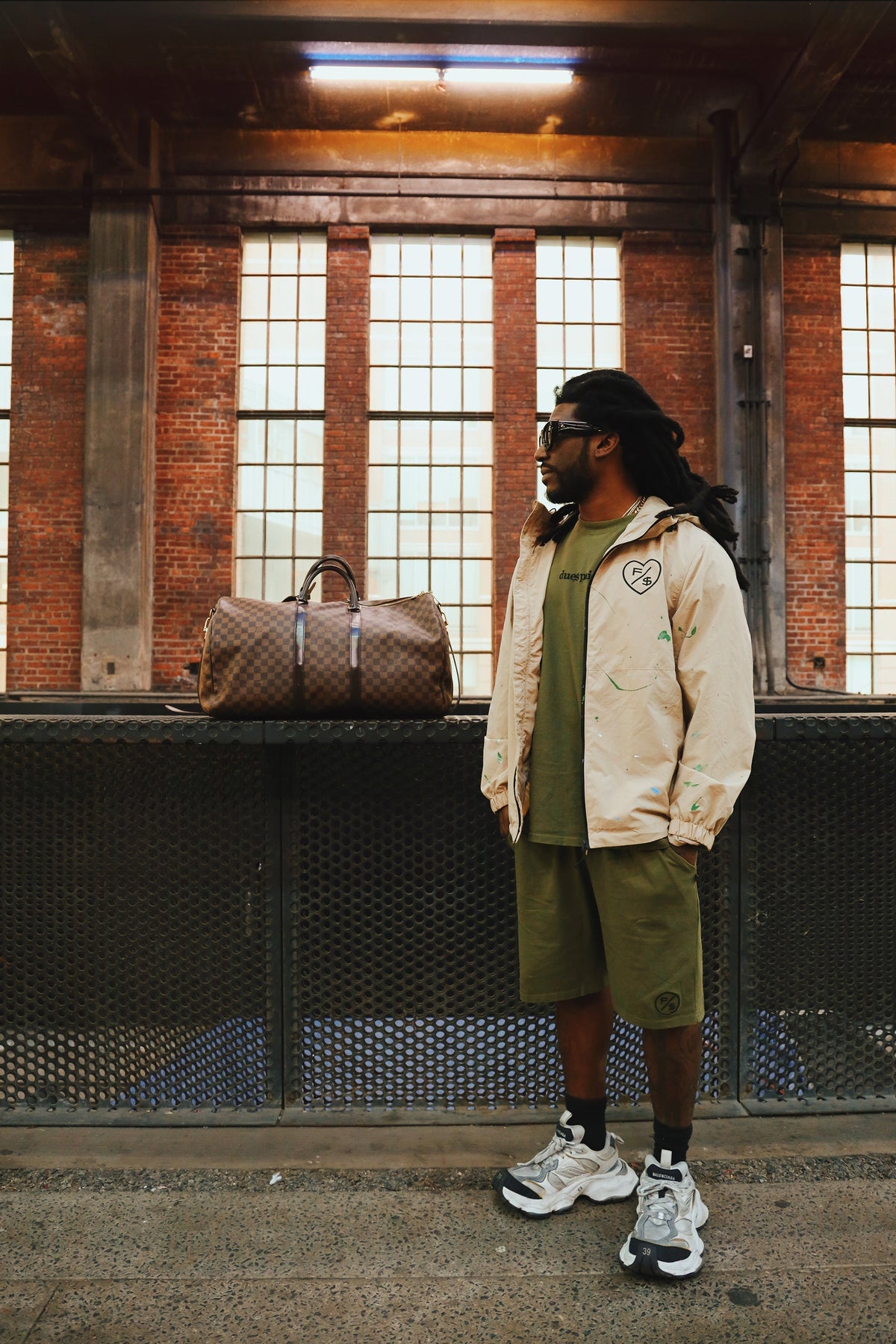 Oversized Streetwear Shorts – “Dues Paid” Matching Shorts – Relaxed Fit