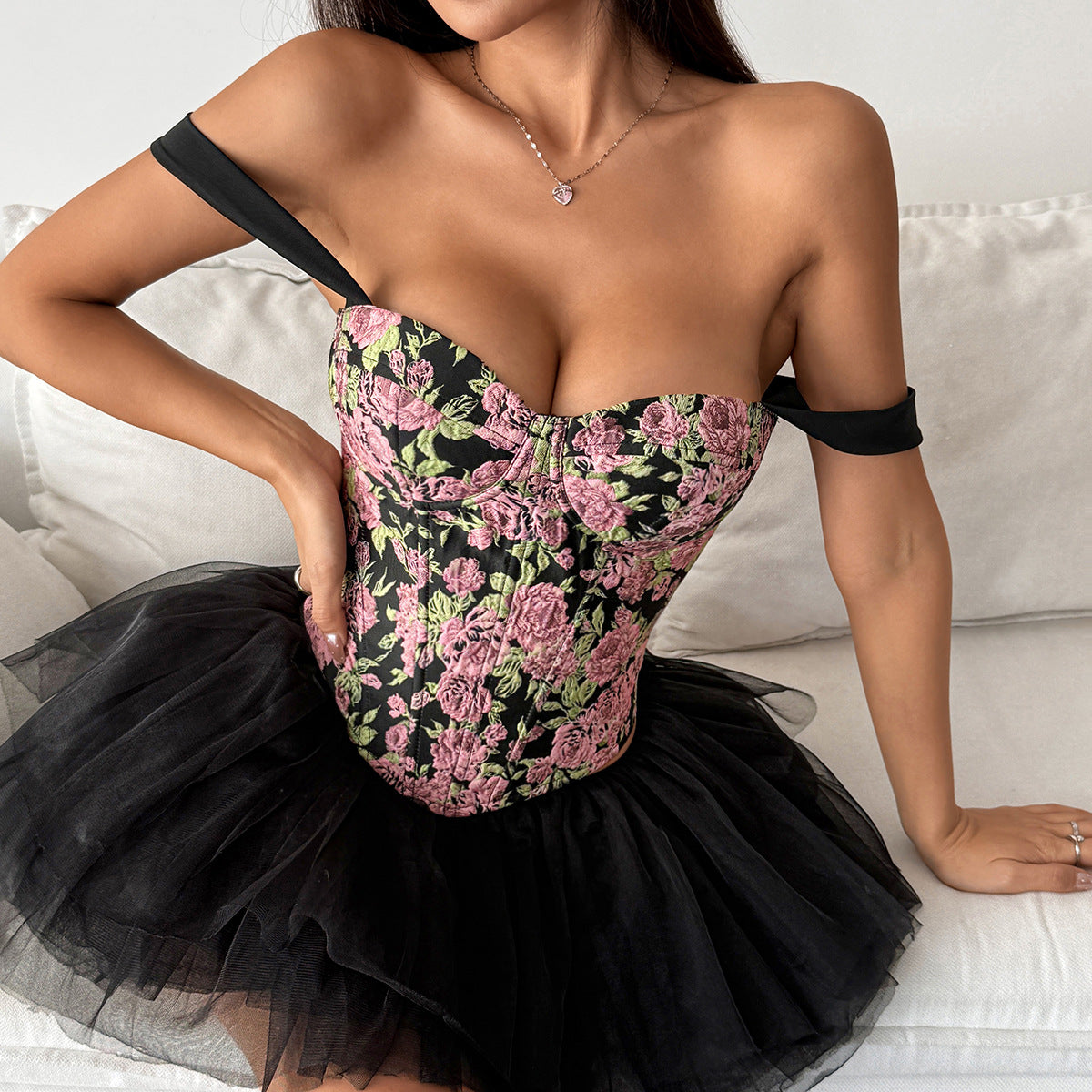 Women's Lace-Up Fishbone Corset Top - product image 4