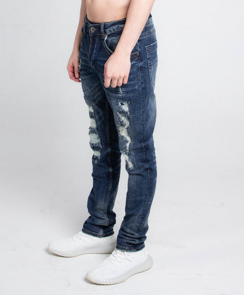 A403 Ripped Mid-Rise Skinny Jeans