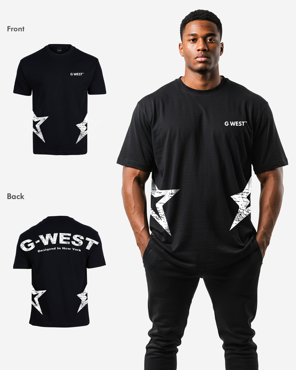 G West Arch Logo Oversized Tee