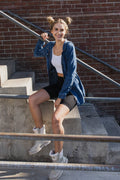 Hooded Chambray Utility  Denim Jacket-0