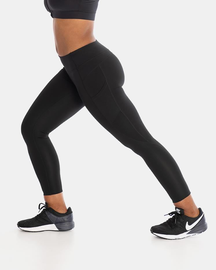Mid-Rise Pocketed Legging – Booya Black (XS)