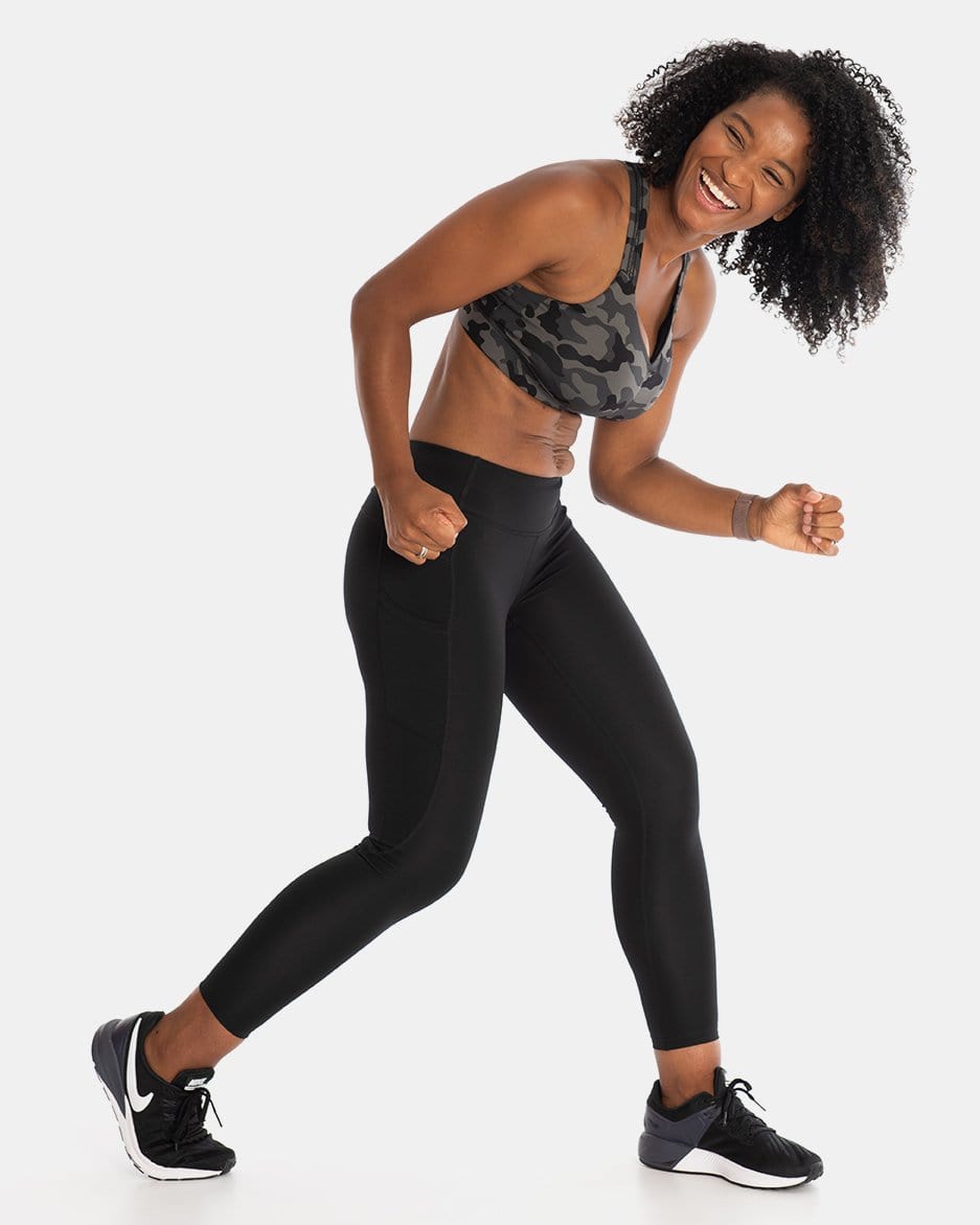 Mid-Rise Pocketed Legging – Booya Black (XS)