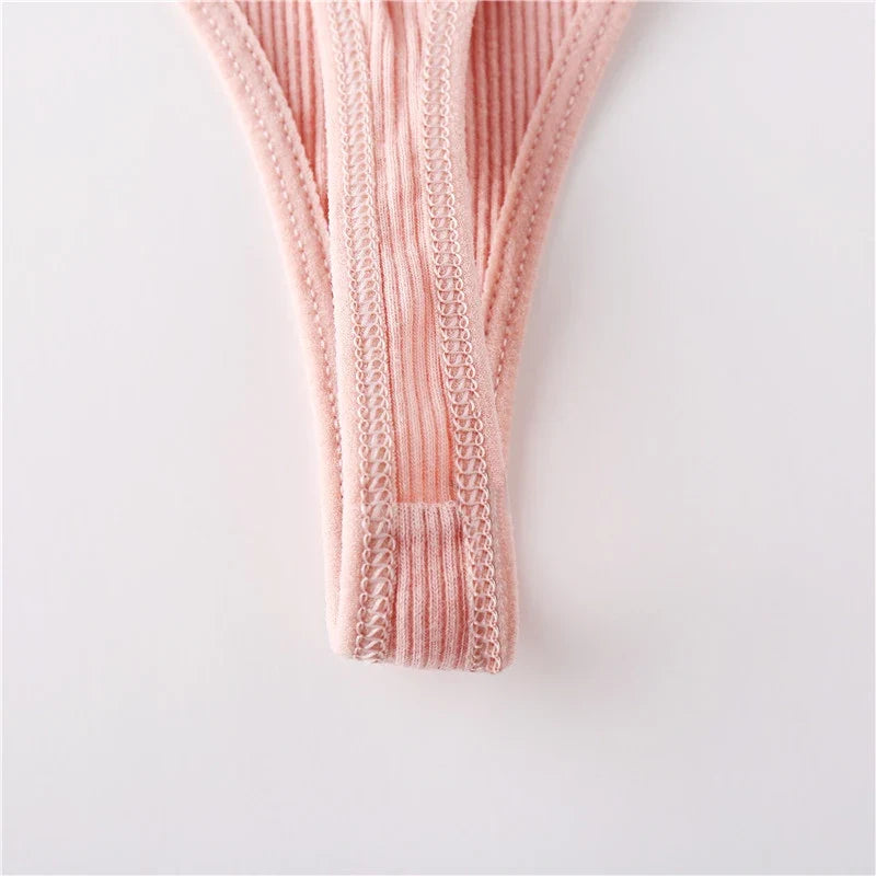 Comfortable Cotton G-String Thongs for Women – 3-Piece Panties Set
