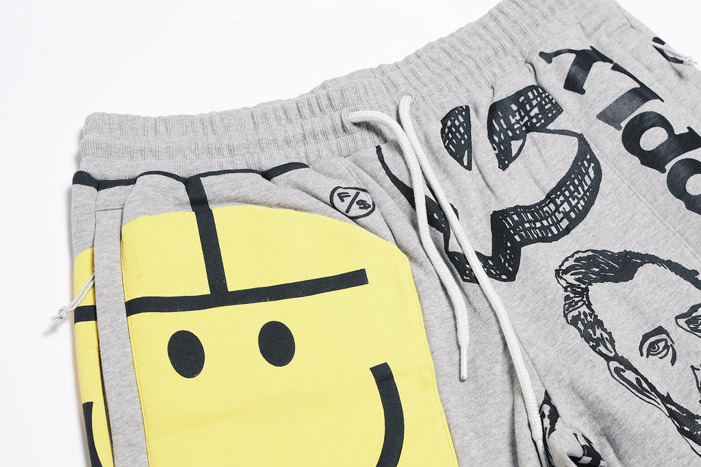 Graphic Statement Shorts – Streetwear Print Shorts – Relaxed Fit