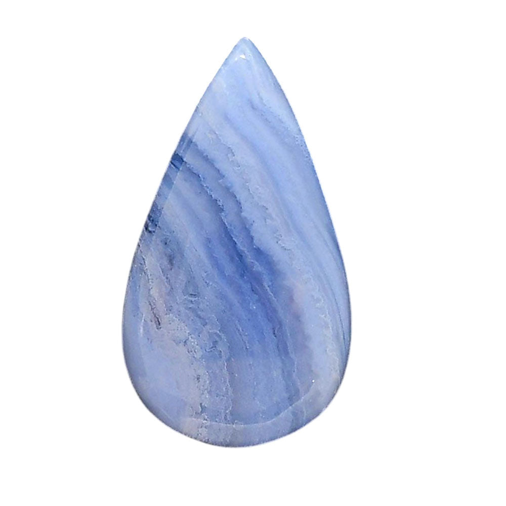 Blue Lace Agate 18.7x33.3x5.8 mm Pear Shape Polished Gemstone LS89-05445