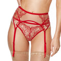 Gorteks Mistress Sheer Mesh High Waist Garter Belt