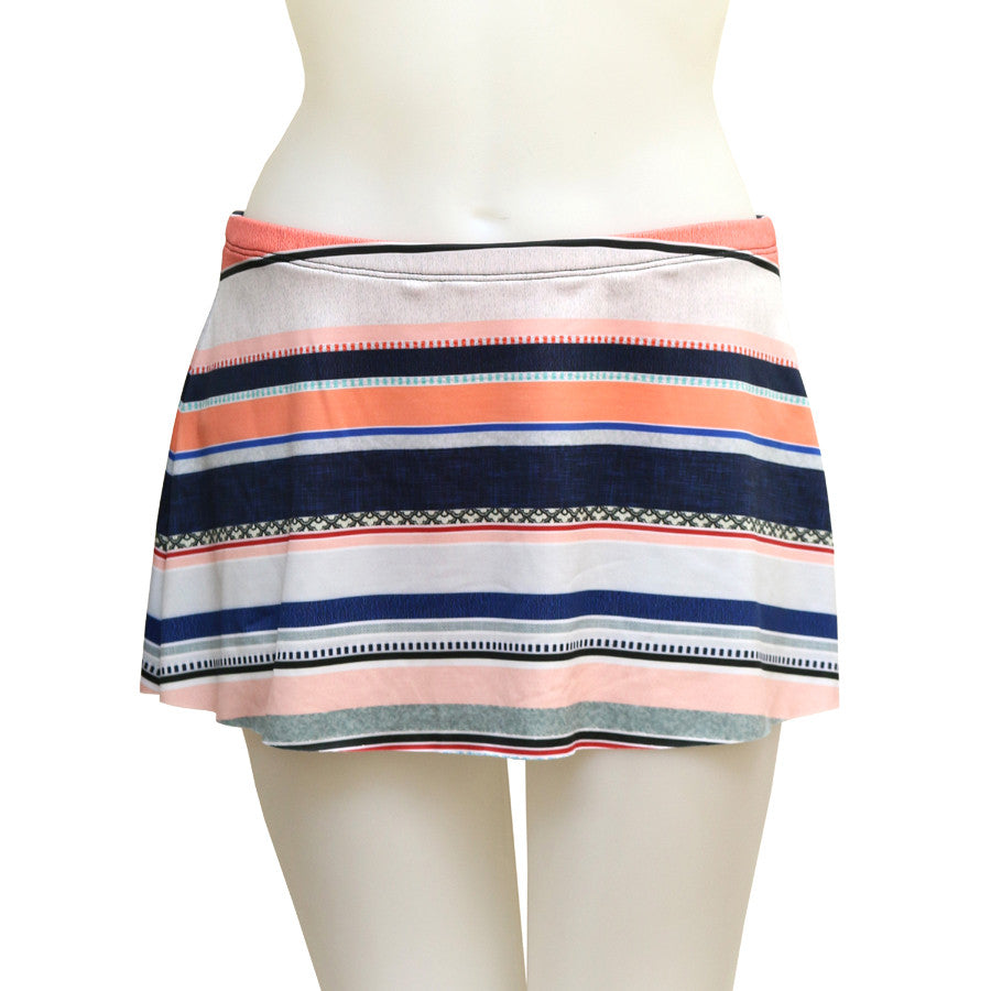 Loco Boutique Da Stripes Banded Skort