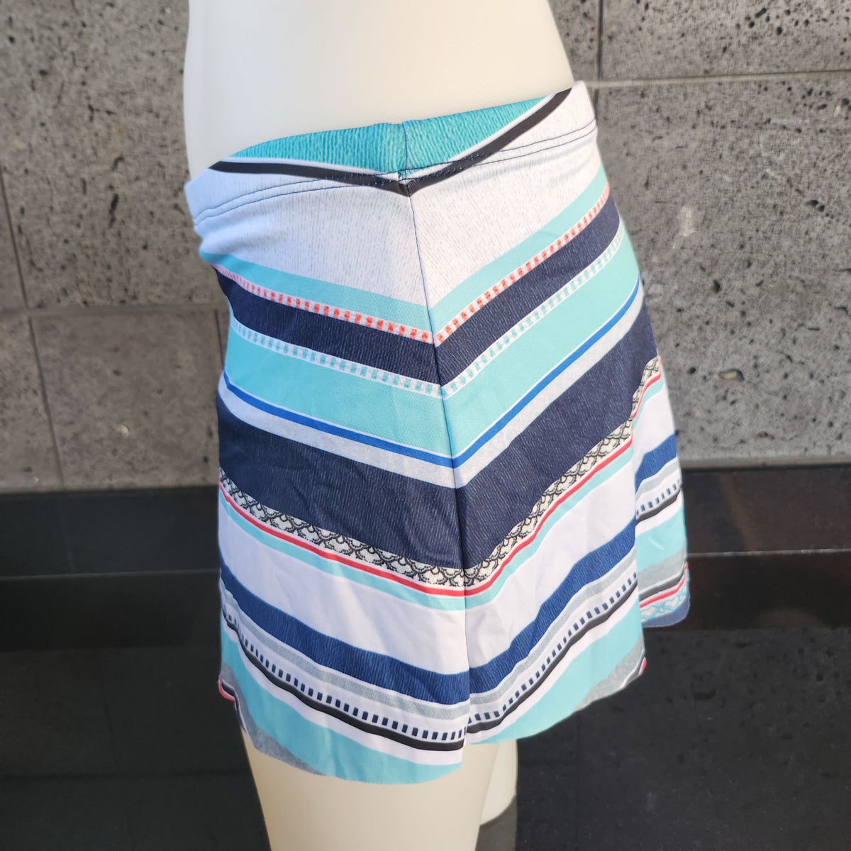 Loco Boutique Da Stripes Banded Skort