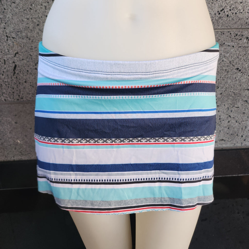 Loco Boutique Da Stripes Banded Skort