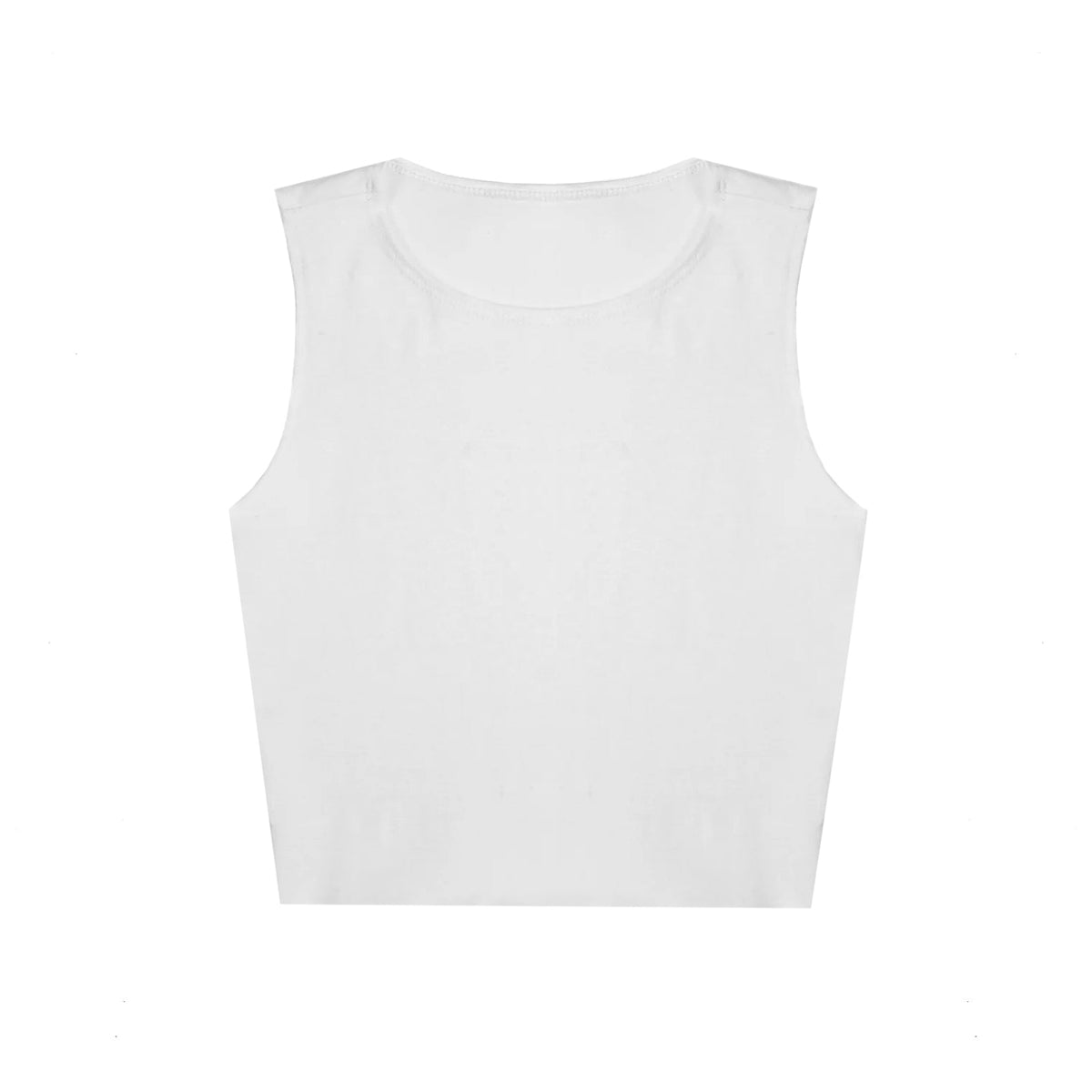 0895 - Women's Cropped Formfitting Muscle Tank