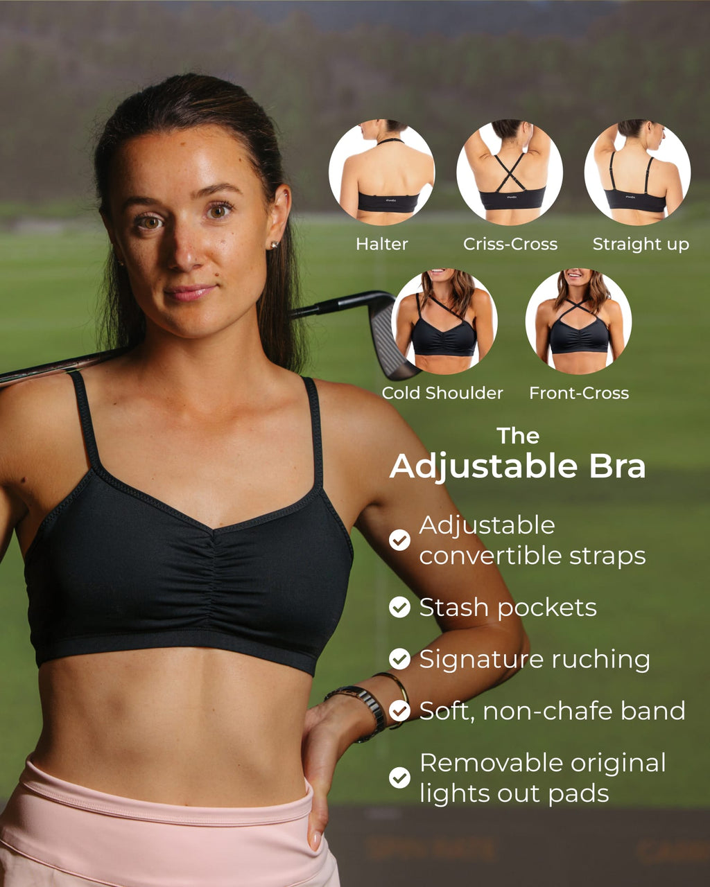 Adjustable Bra – Booya Black-2