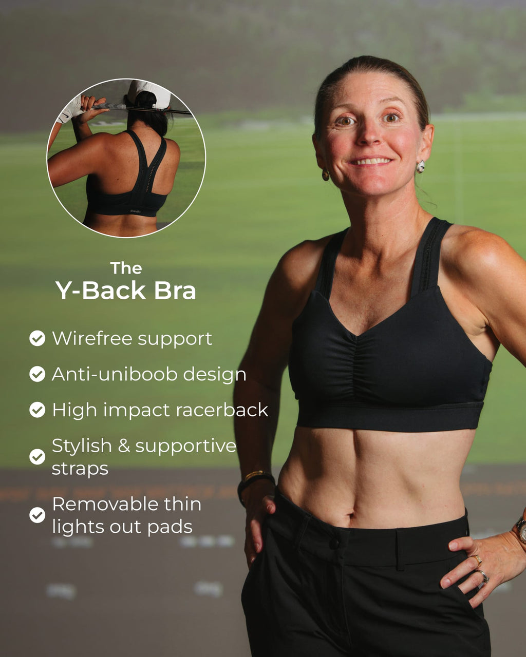 Y-Back Bra – Booya Black-1