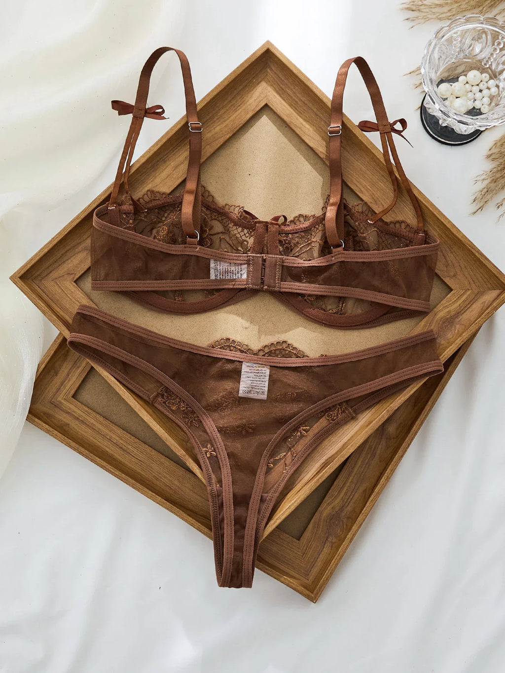 Floral embroidered lingerie set - product image 20
