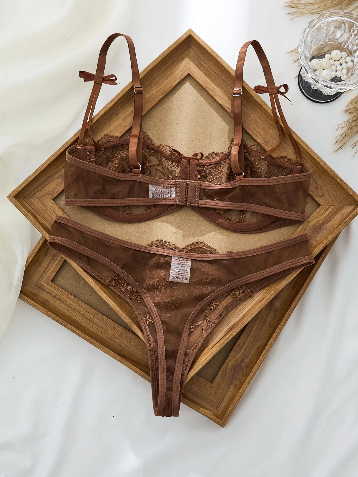 Floral embroidered lingerie set - product image 20