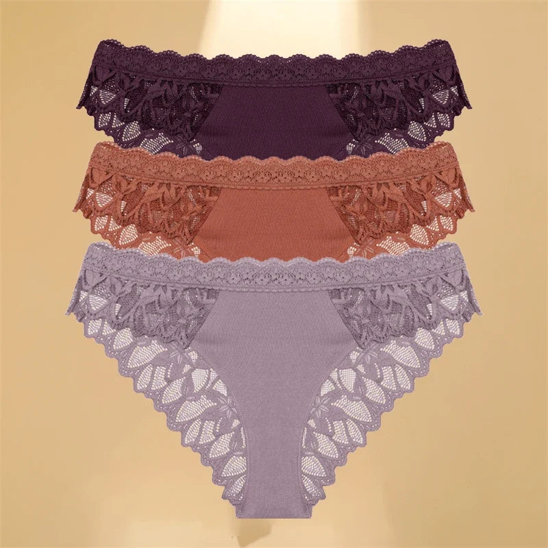 FINETOO Women's 3-Piece Lace Brief Set - product image 15