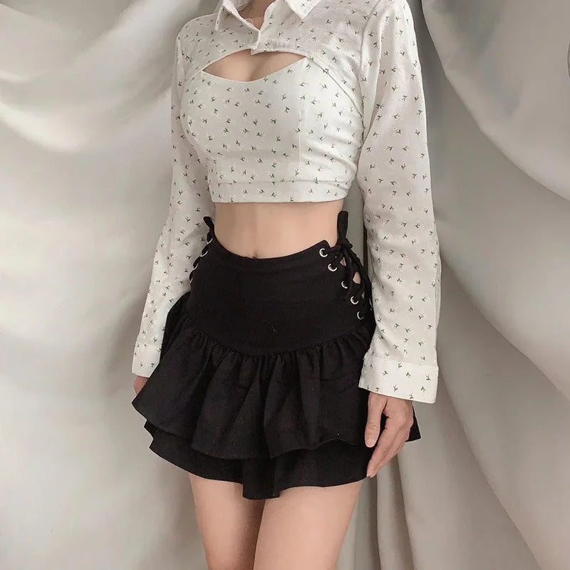 Women's Mall-Goth Bandage Mini Skirt - product image 19