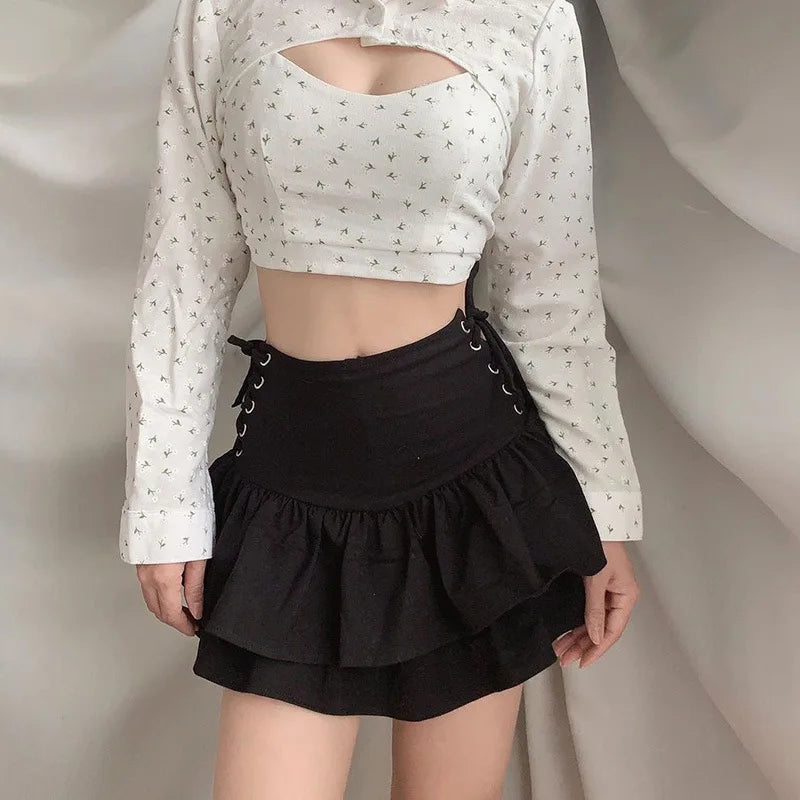 Women's Mall-Goth Bandage Mini Skirt - product image 18