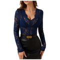 Women's Floral Lace V-Neck Sheer Top - product image 17