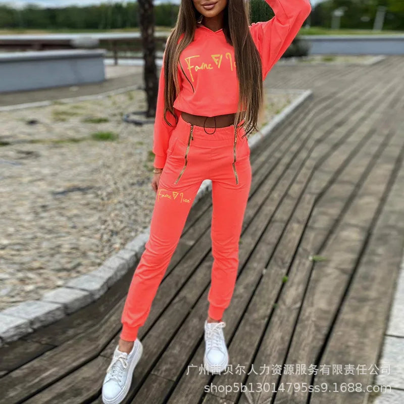 Women’s Printed Hoodie Tracksuit Set – Westside Supply Co.