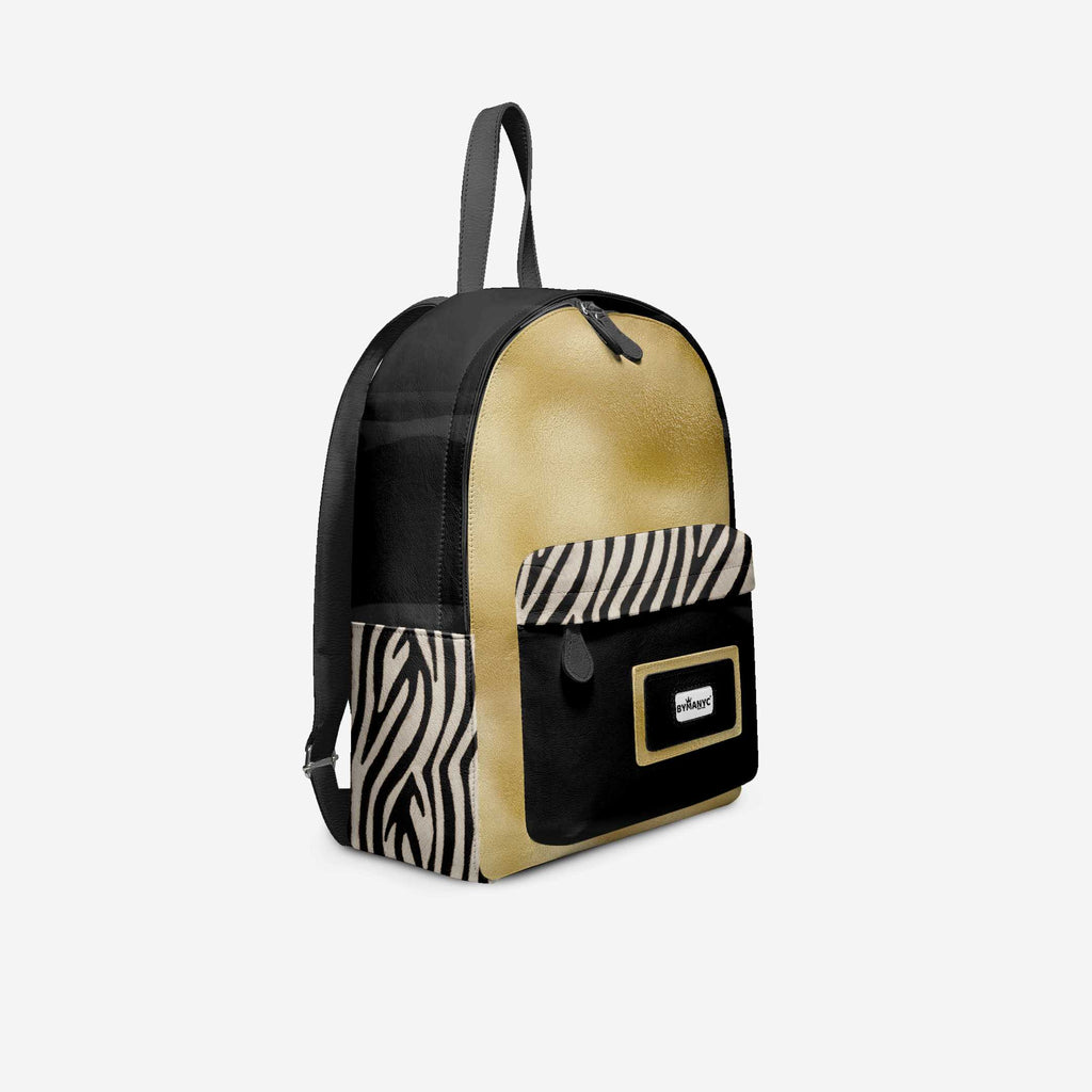 Vegan Backpack SoHo Gold by BYMANYC ® New York – Handmade Italy-1
