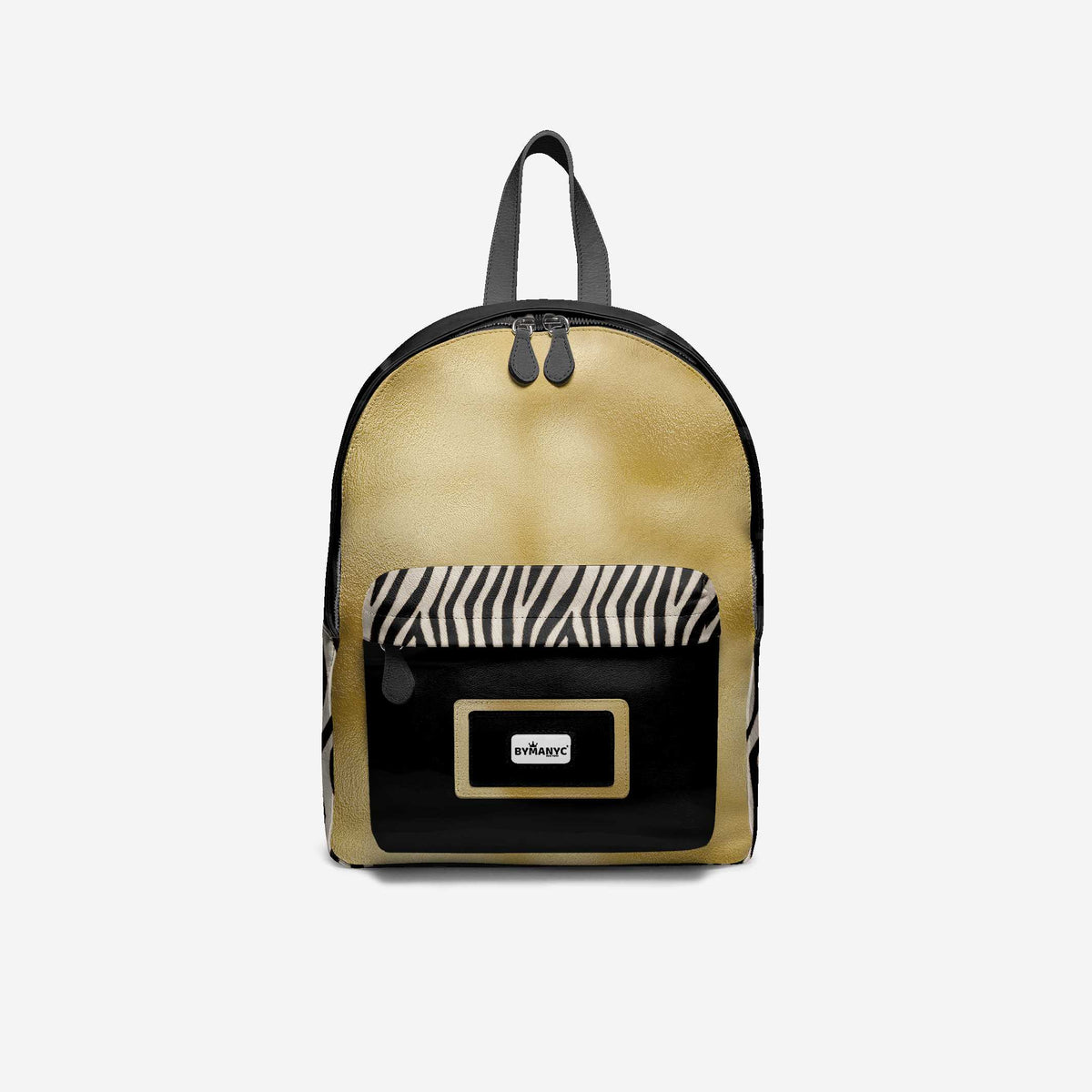 Vegan Backpack SoHo Gold by BYMANYC ® New York – Handmade Italy-2