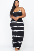Striped Printed Maxi Dress