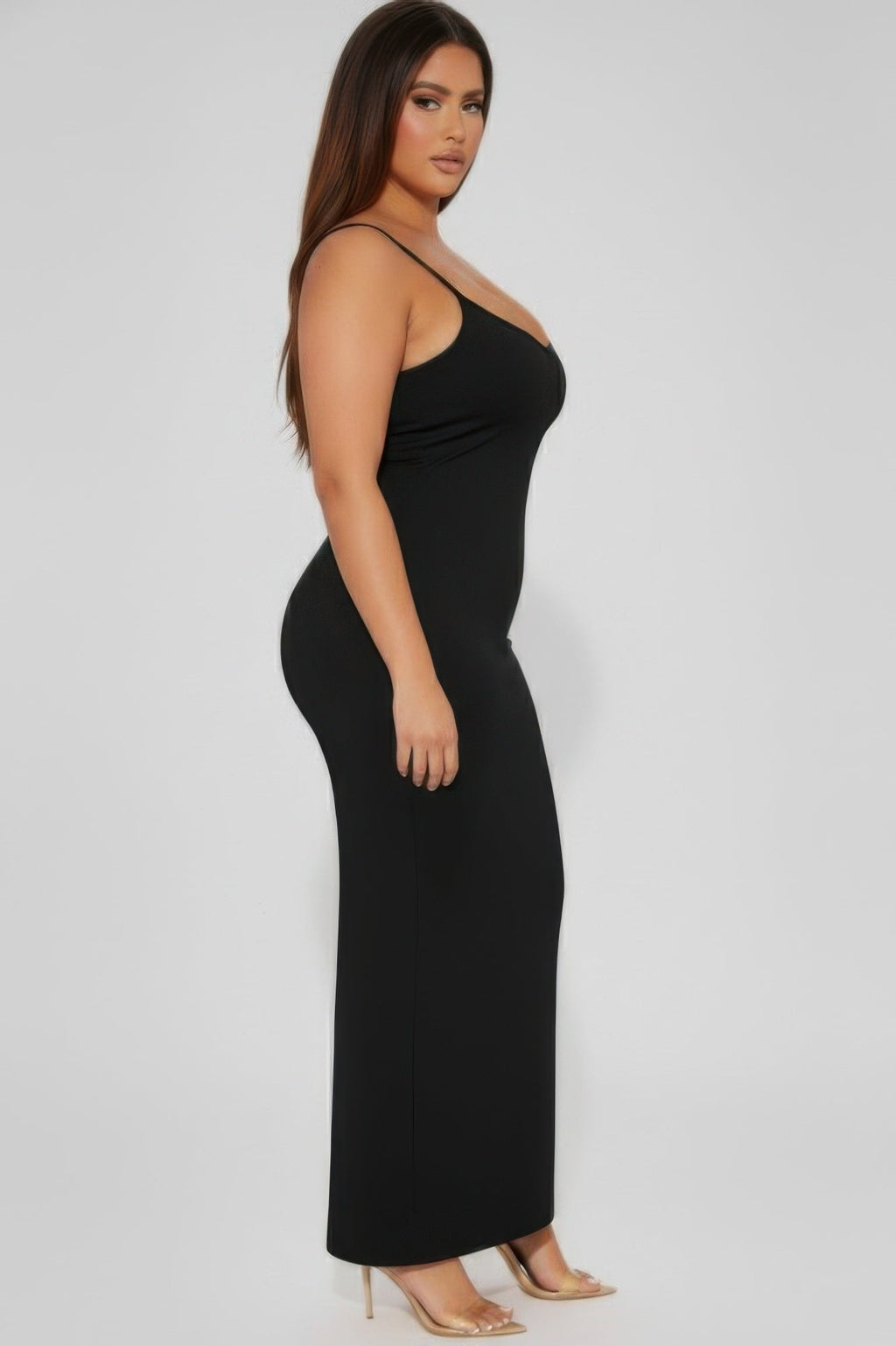 Ribbed Mermaid Hem Cami Dress