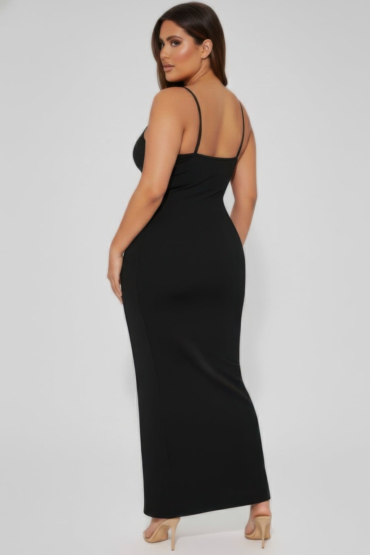 Ribbed Mermaid Hem Cami Dress