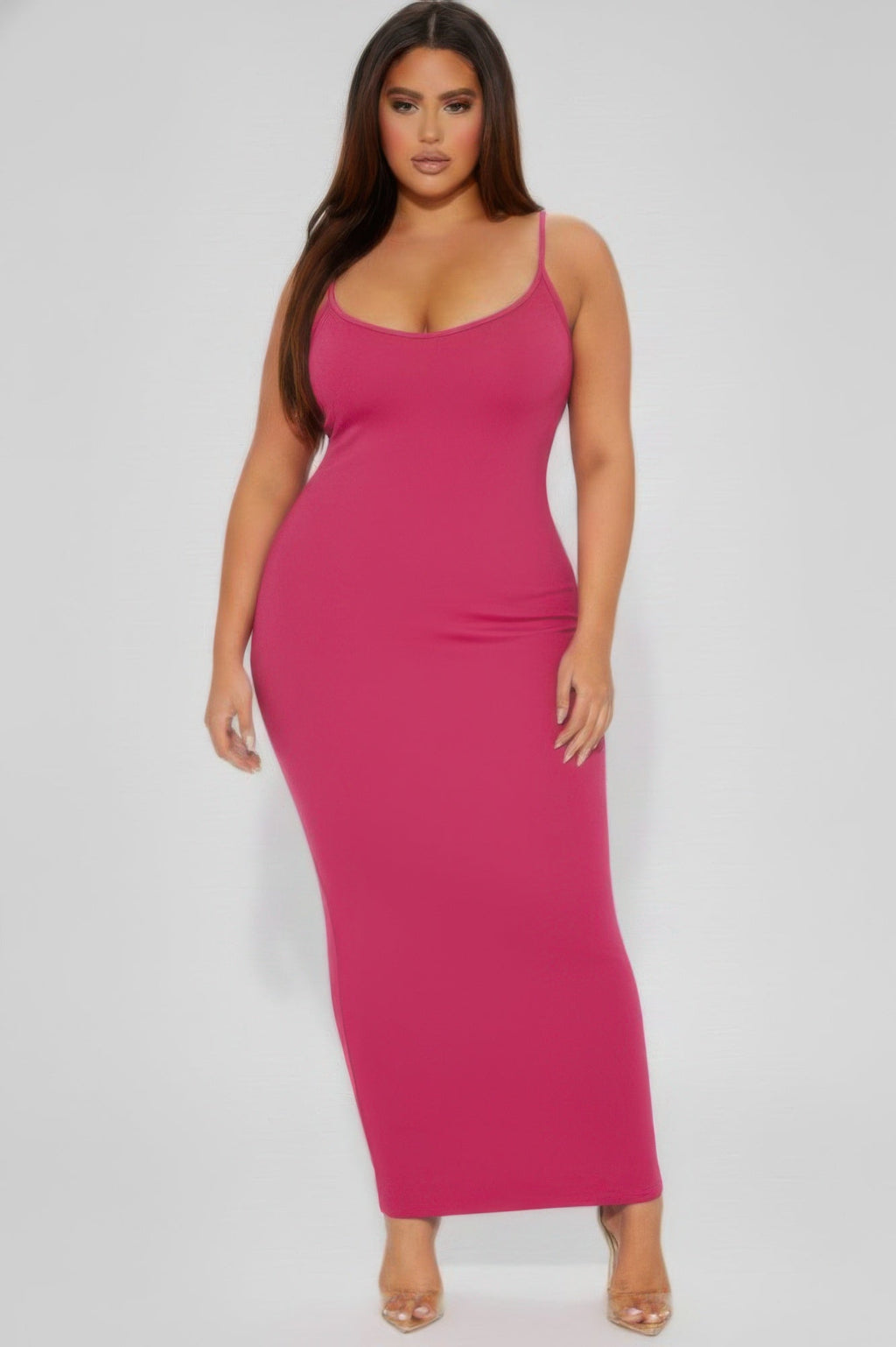 Ribbed Mermaid Hem Cami Dress