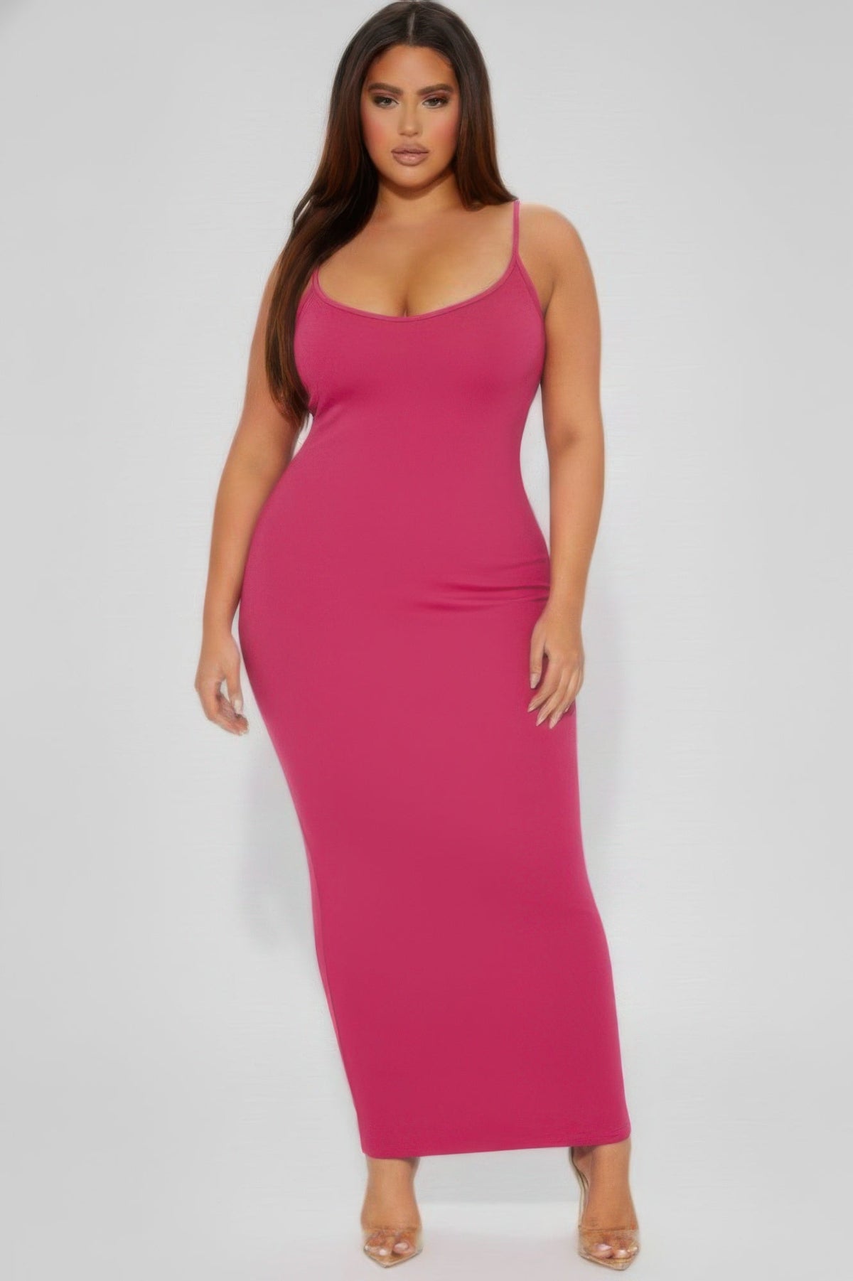 Ribbed Mermaid Hem Cami Dress