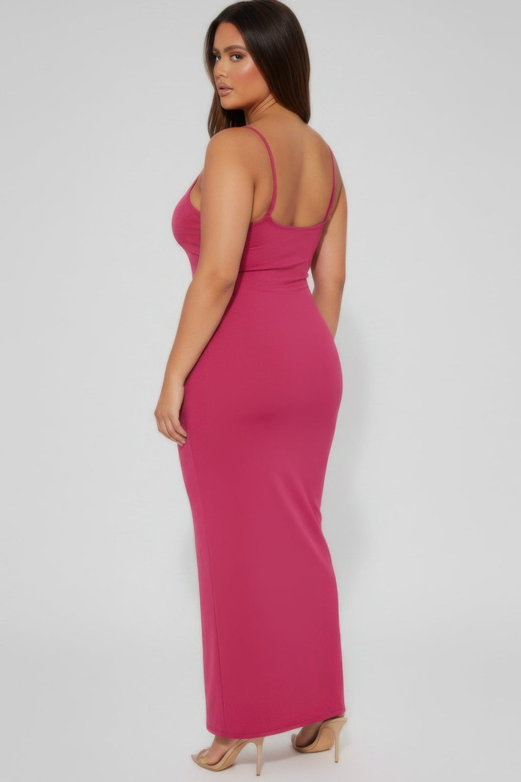 Ribbed Mermaid Hem Cami Dress
