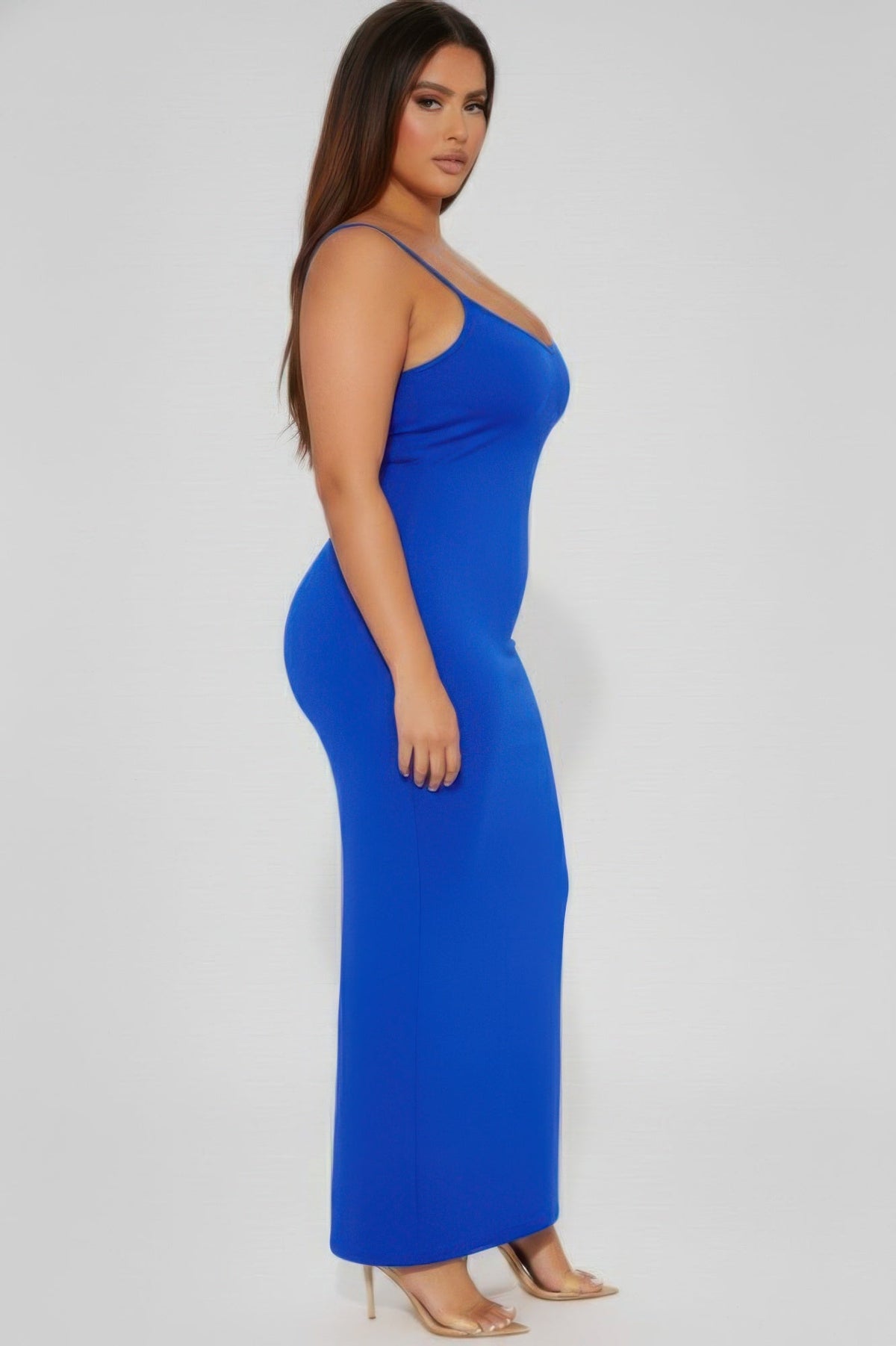 Ribbed Mermaid Hem Cami Dress