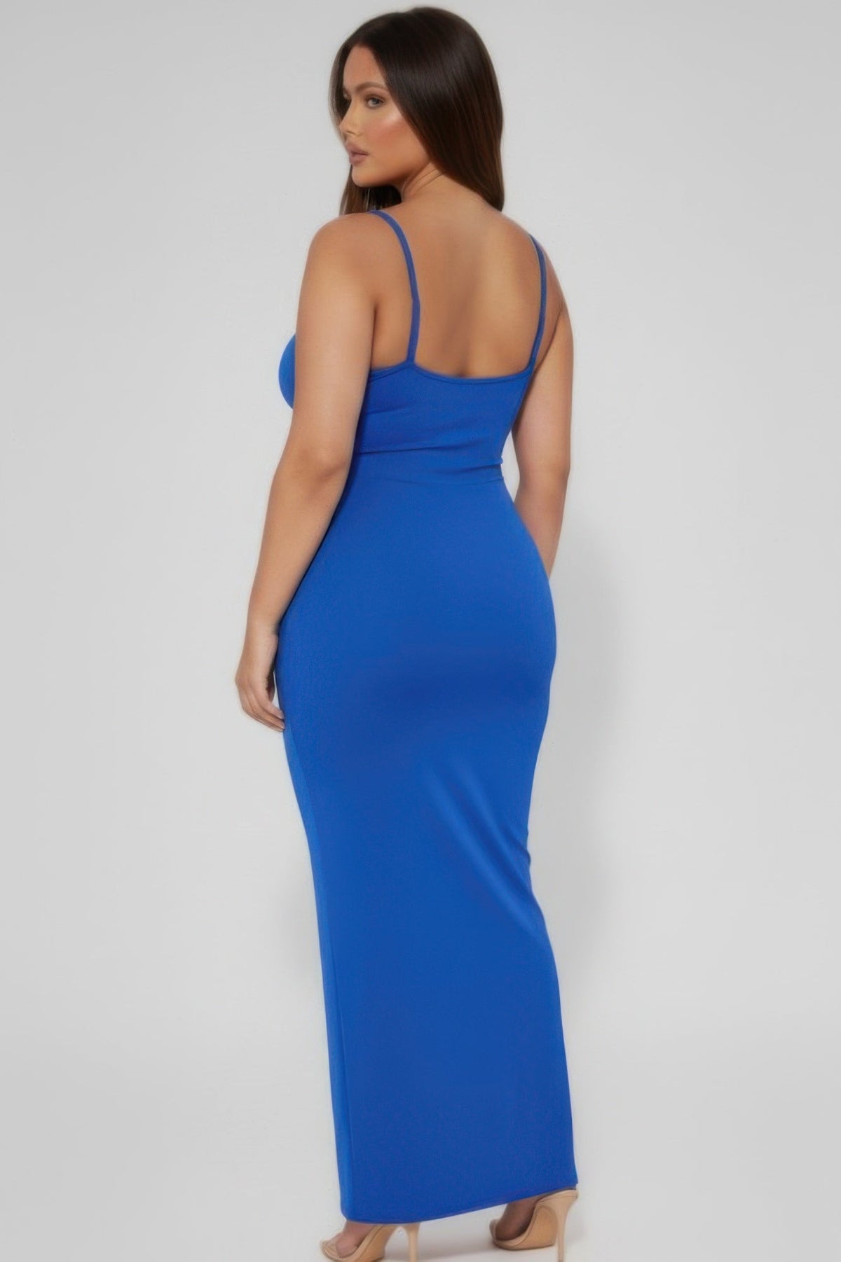 Ribbed Mermaid Hem Cami Dress