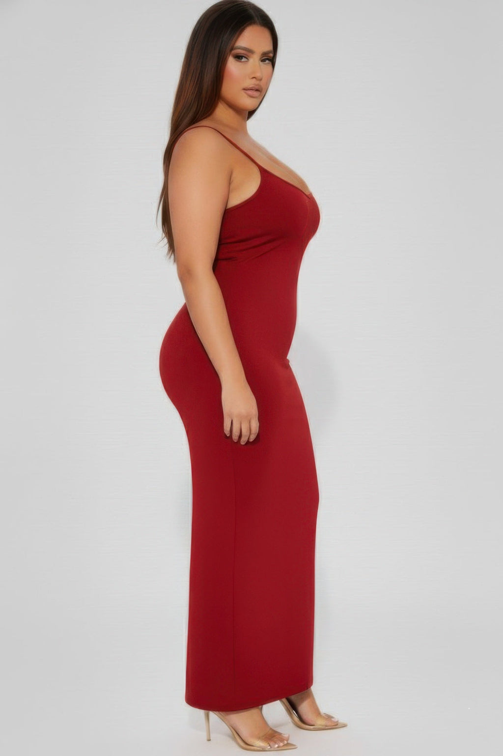 Ribbed Mermaid Hem Cami Dress