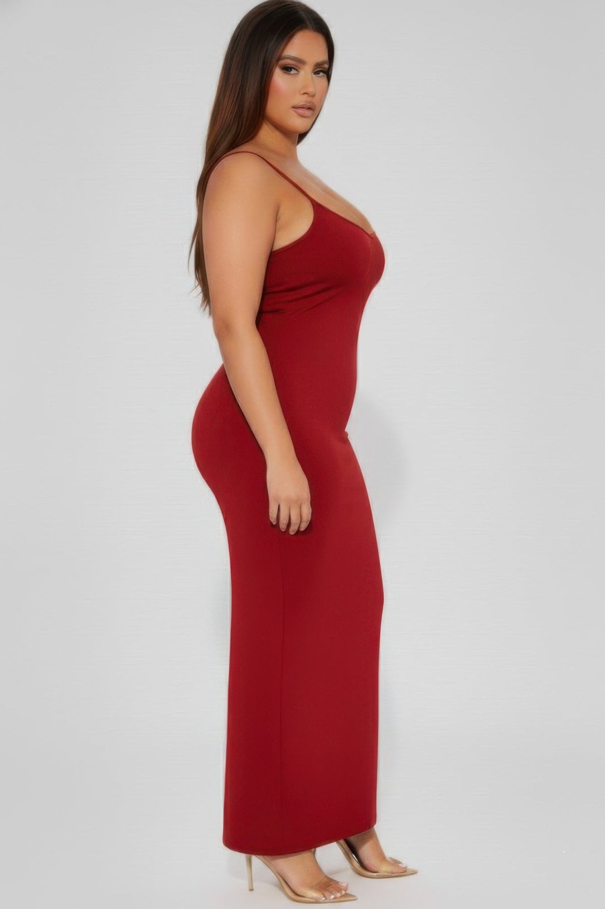 Ribbed Mermaid Hem Cami Dress
