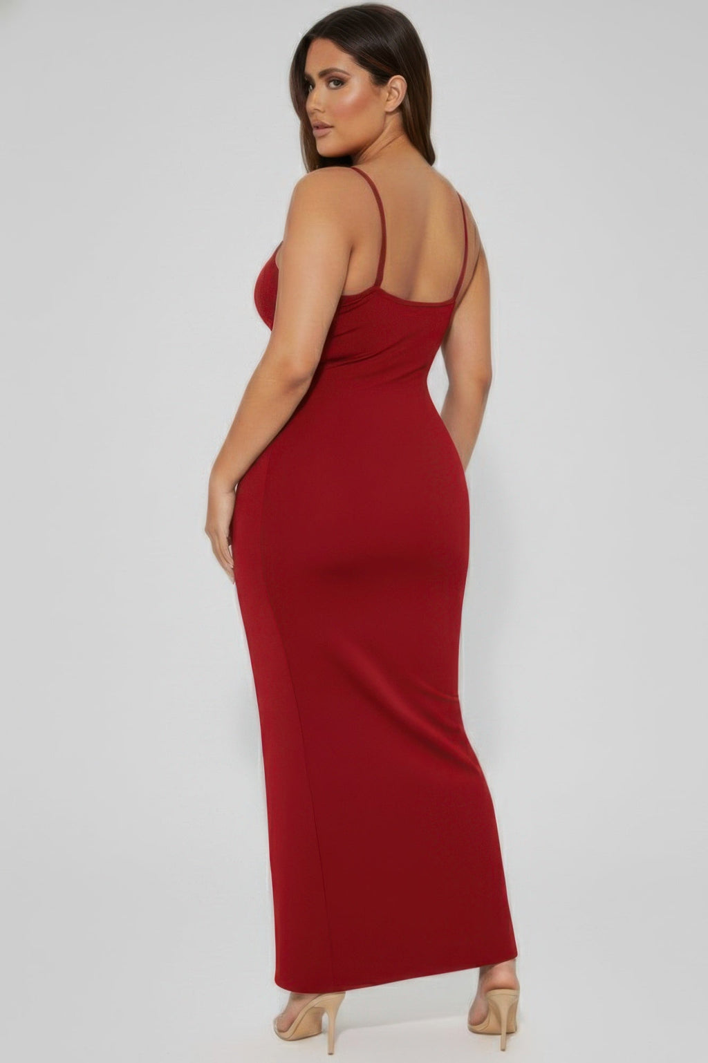 Ribbed Mermaid Hem Cami Dress