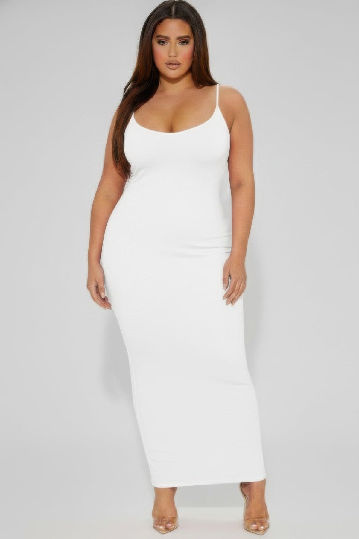 Ribbed Mermaid Hem Cami Dress
