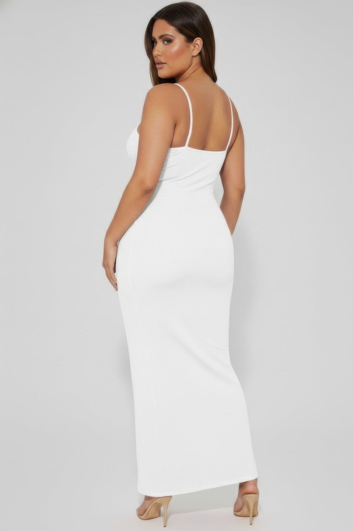 Ribbed Mermaid Hem Cami Dress