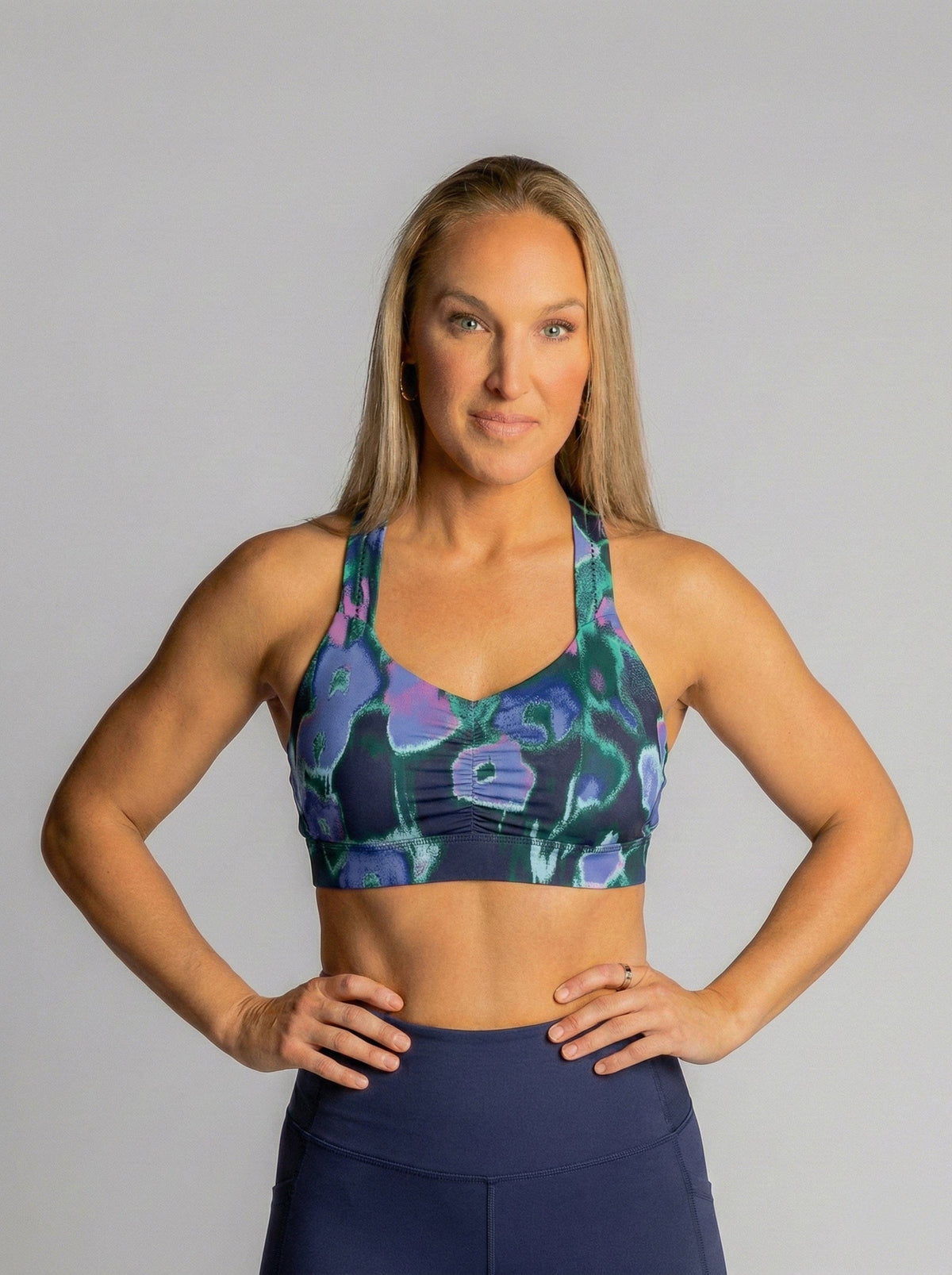 Y-Back Bra – Gemstone Bouquet