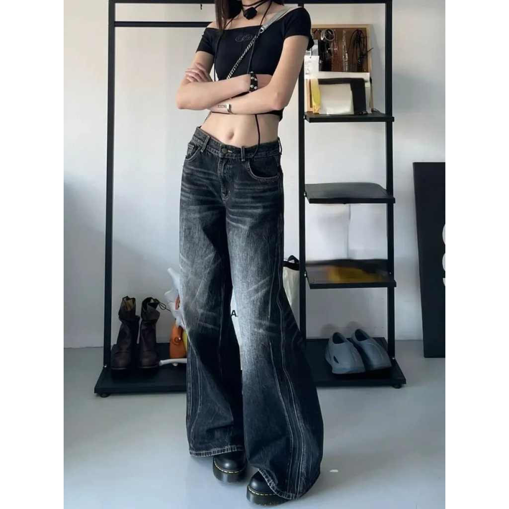 Baggy Y2K Jeans – Grunge Gothic High Street Denim – Westside Supply Co.