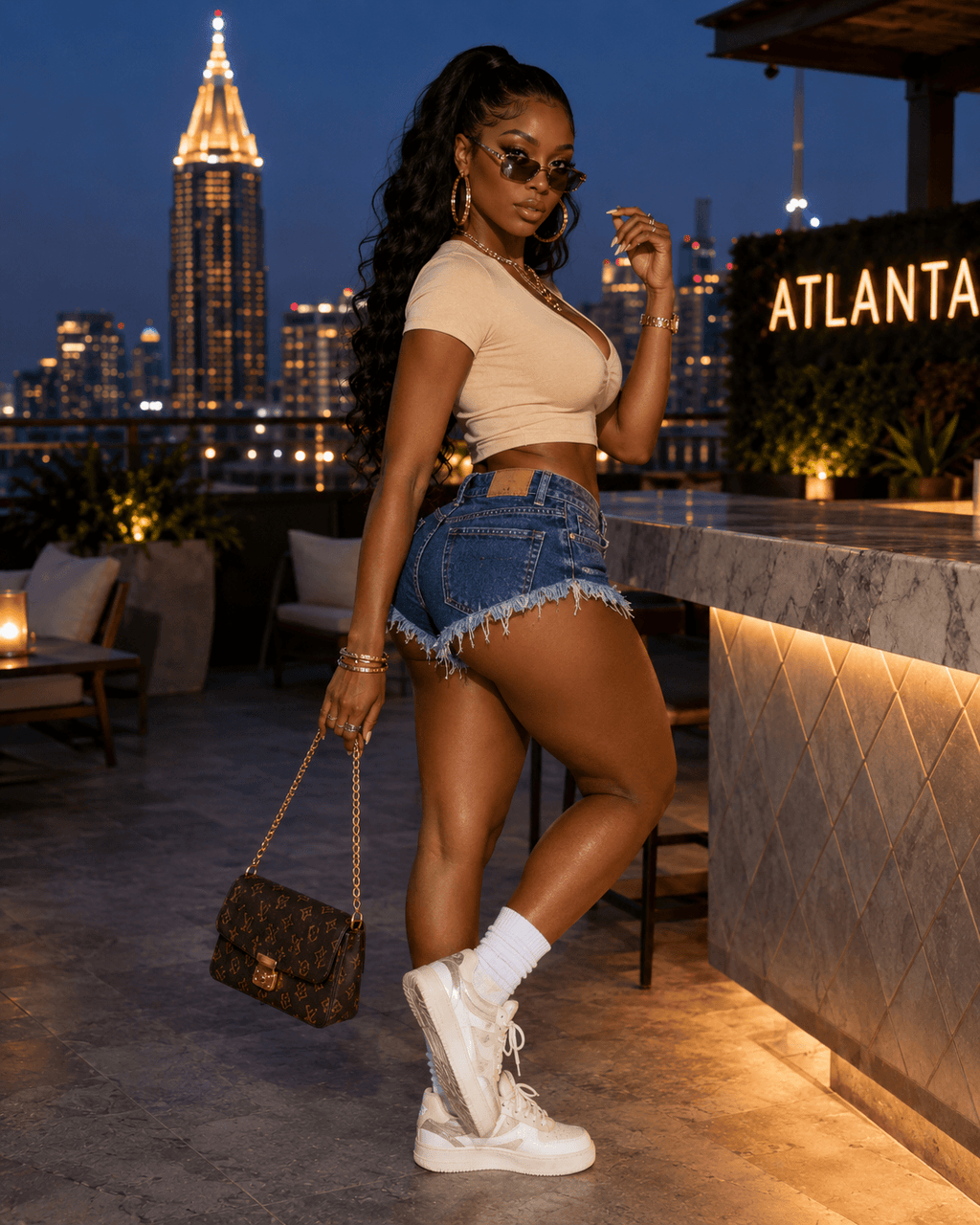 Distressed Raw-Hem Low-Rise Denim Shorts
