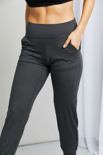 Leggings Depot Full Size Wide Waistband Cropped Joggers-1